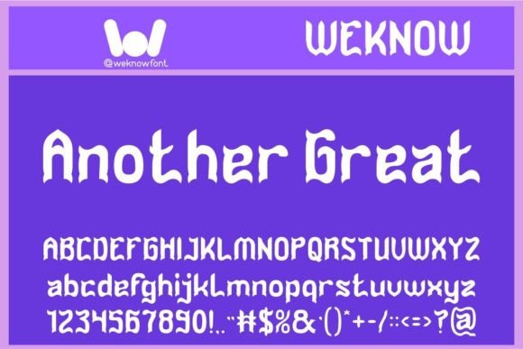 Another Great Font: Where Calligraphy Meets Modern Edge