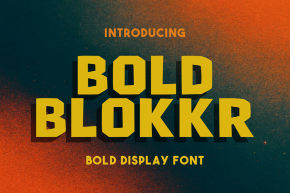 Bold Blokkr: Command Attention with Unstoppable Urban Typography