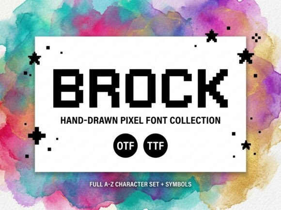 Brock: The Pixel Font with an Indie Soul