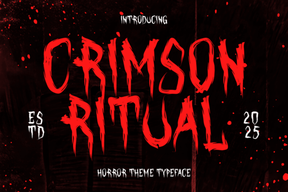 Crimson Ritual: The Typeface for Terrifying Design