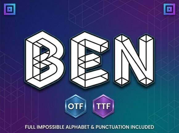 Defy the Rules of Design with Ben, the Impossible Typeface
