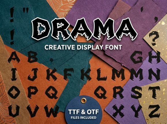 Drama: The Typeface That Brings Bold, Monstrous Energy to Your Projects