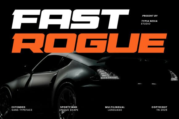 Fast Rogue: Capturing Adrenaline in Modern Typography