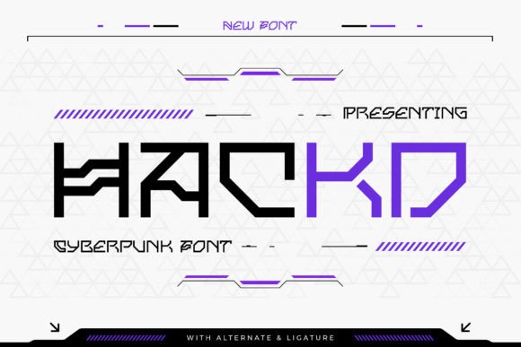 Hackd: The Cyberpunk Typeface for Bold Branding