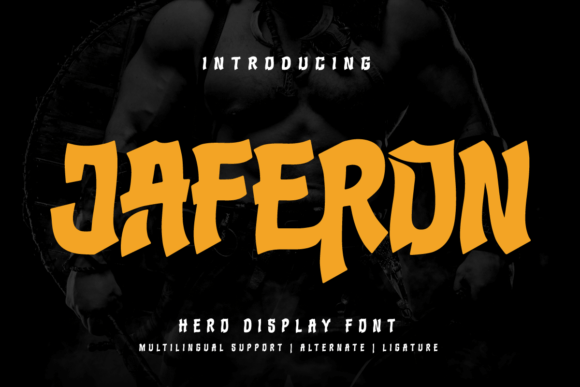 Jaferon: A Bold Typeface for Heroic Branding and Design