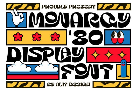 Monarqy: A Funky Retro Font with Dynamic Flair
