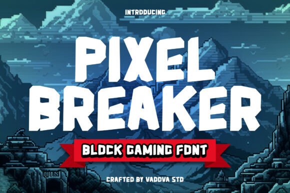 Pixel Breaker: The Bold Gaming Font for Arcade-Style Projects