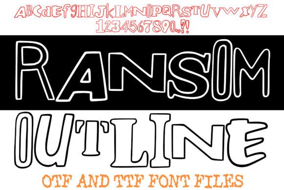Ransom Outline: A Font That Breaks All the Rules
