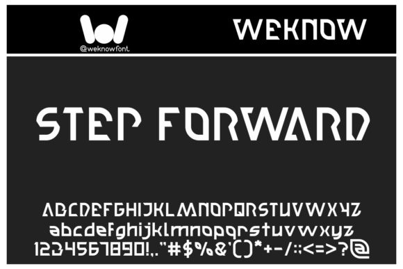 Step Forward: A Techno Display Font for Bold Branding