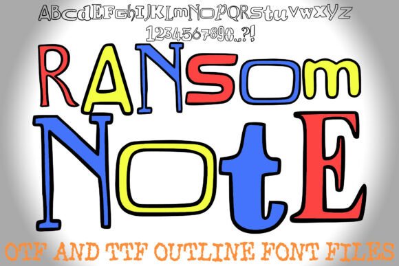 Unleash Chaos and Character with the Ransom Note Font
