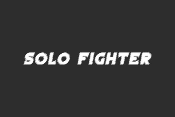 Unleashing the Solo Fighter: A Font Built for Bold Brands